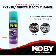 Koby Power Spray CVT/FI Throttle Body Cleaner – Strong Cleaning Action for Motorcycle Maintenance