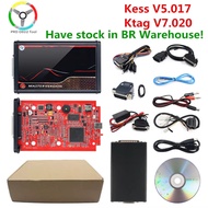 Online KESS V5.017 2.80 EU Red KTAG V7.020 4 LED v2.25 K-TAG 7.020 Master KESS 5.017 OBD2 Programmer