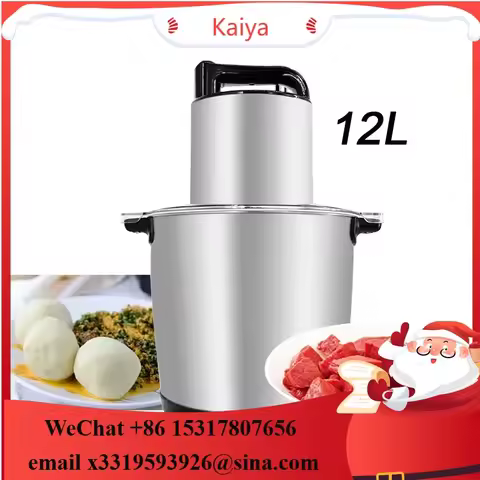 12L Metal Fufu Machine househol Kitchen Food Mixer Vegetable Foufou Fruit Blender Mixing Tool EU UK 