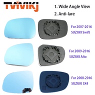 LY  Side Rearview Mirror Blue Glass Lens For SUZUKI Swift SX4 Alto 2007-2016 Wide Angle View anti gl