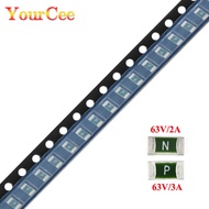 50PCS/Lot 1206 63V 2A 3A SMT SMD Fuse Slow Blow Fuse PPTC CC12H3A-TR One Time Fuses Original N Type 