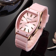 Fashion Square Rubber Ladies Watch Student Watch Waterproof and Luminous quartz display silicone strap sport wristwatch