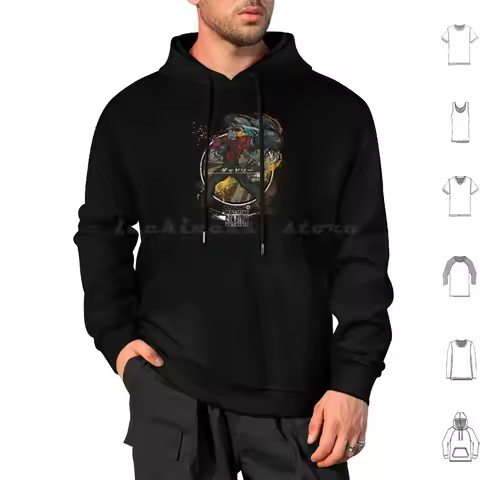 Dudley : Machine Gun Blow-Red / Black Hoodie Cotton Long Sleeve Dudley Chun Li Ryu Anime Video Games