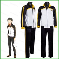 Re:Zero Natsuki Subaru Cosplay Jacket Pants Sportwear Anime Costume Man Casual Suits School Uniform 