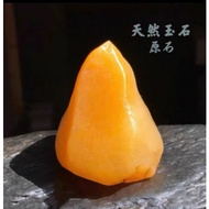 Golden Silk Jade Rough Stone Desert Lacquer Rough Stone Gobi Jade Carving Material Jade Stone Strang