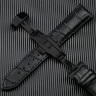 Genuine Genuine Leather Watch Strap Suitable for Langqin Tissot Casio Wear-Resistant Breathable Men's Watch Women's Watch Waterproof Bamboo Genuine Leather Leather Watch Strap Suitable for Langqin Tissot Casio Wear-Resistant Breathable Men's Watch Women's