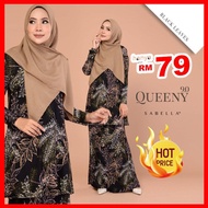 【In stock】 ✮KURUNG VIRAL SABELLA QUEENY 32 40 44 51 58 59 BAJU KURUNG TANPA GOSOK CORAK TERKINI❆