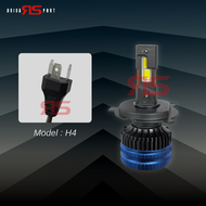 RS Racing Sport 100W S6 Headlight 2PCS 6000K White LED Foglight Spotlight Bulb Fan Canbus HID H1 H3