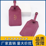 ⭕In Stock⭕ Genuine Leather Luggage Tag Airport Check-in Tag Luggage Tag Suitcase Bag Check-in Anti-L