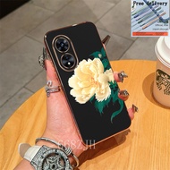 Casing OPPO A17 A97 5G A38 4G A18 A60 TPU Phone Case Peony Flower New Phone Case