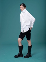 UUIN_黑色軟絨五分褲