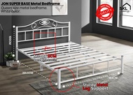 JON 5FT SUPER BASE QUEEN METAL BED FRAME /Katil Besi Queen / Solid Metal Bed / Double Bed