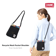CHUMS Recycle Mesh Pocket Shoulder / กระเป๋าสะพายข้าง crossbody ใบเล็ก sacoche กระเป๋าใส่มือถือ shou