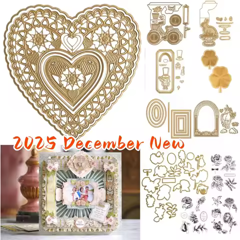 four-leaf clover Shoes Books Metal Cutting Frame Dies 2024 New Templates DIY Scrapbooking Paper Maki