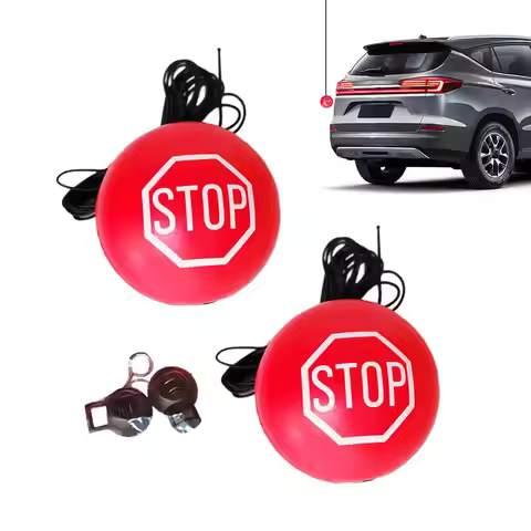 Garage Parking Stopper with Rope Highly Visible Parking Ball Aid for Home Driveway Outdoor, Fits SUV