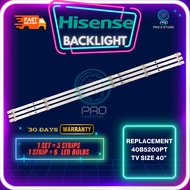 HISENSE 40 INCH LED TV 40B5200PT / 40B6000PW BACKLIGHT ( LAMPU TV ) 40B5200 40B5200P 40B6000 40B6000