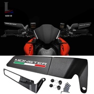 สําหรับ DUCATI Monster 696 796 821 1200 S2R 800 Monster796 รถจักรยานยนต์ CNC กระจกมองหลังปีกคงที่