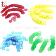 [Lovoski] 4 Colors Bingo Games Chips Markers for Bingo Cards Game Plastic Bingo Chips 3/4 Inch Pack 