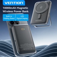 Vention 10000mAh PowerBank Magnetic Wireless PD 20W Power Bank  USB-C USB-A for Phone