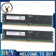 2X for MT 64GB DDR4 Server RAM Memory 2400Mhz PC4-19200 288PIN 4DRx4 RECC Memory RAM 1.2V REG ECC RA