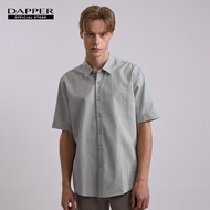 DAPPER เสื้อเชิ้ตแขนสั้น Leaf Jacquard Shirt สีเขียว