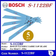 (1pcs 5pcs 25pcs) S-1122BF 2608656019 S1122BF BOSCH SABRE SAW BLADE Top Flexible For Metal Wood 15 -