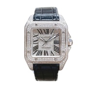 Cartier Cartier Cartier Santos Gypsophila Rear Diamond Automatic Mechanical Watch Ladies W20106X8