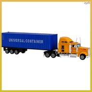 Container Diecast Model Truck with Trailer Transport Trucks 27.00X6.00X4.00CM zhiyuanzh