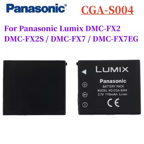 Original CGA-S004 CGA-S004A CGA-S004E DMW-BCB7 710mah Camera Battery for Panasonic Lumix DMC-FX2 DMC