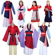 Kids/Adult Disney cosplay F costume Mulan cosplay princess dress show costume