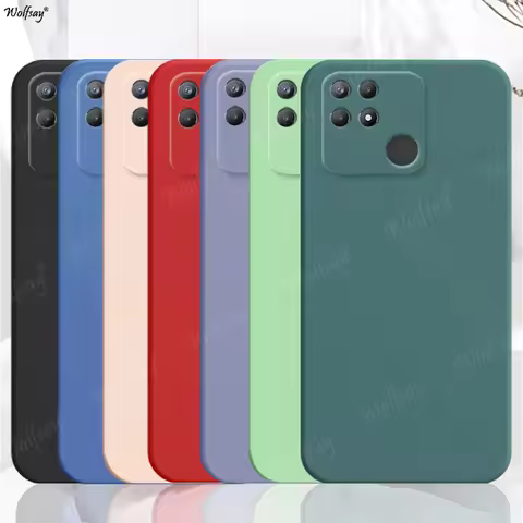 For Realme Narzo 50A Case Liquid Silicone Plain Rubber Protector Case For Realme Narzo 50A Cover For