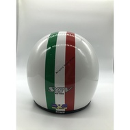 ❏✖☽SGV RETRO HELMET (WHITE STRIPES)