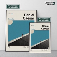 BintangEmaSs - Daniel Caesar Poster - Freudian Cover Album Frameblock