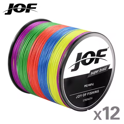 JOF X12 Upgraded Braided Fishing Lines Super Strong 12-strand Multifilament PE Line 300M 500M 1000M