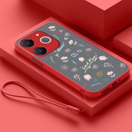 เคสฝ้าโปร่งแสง Realme Note 70 Realme Note70มีสไตล์แฟชั่นลายดอกไม้เคสแข็งเคลือบด้าน