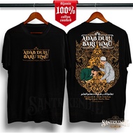 KAOS SANTRI KUALITAS DISTRO 100% CATTON PREMIUM / KAOS ADAB DULU BARU ILMU LENGAN PENDEK KEREN TERBA