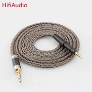 HIFI 16 Core Grey Silver Plated Earphone Cable For Sennheiser HD599 HD569 HD 560S HD559 hd560s