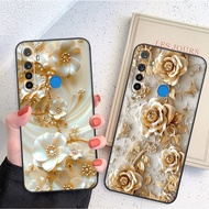 REALME C3 / 5 / REALME 5I / REALME Q / REALME 5 Pro / REALME C3 case with luxurious, beautiful flowe