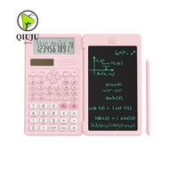 QIUJUU Writing Tablet Math Calculator, 2-Line Display 82MS 240 Function 82MS Scientific Calculator, 