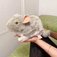 Simulation Animal28cm，Silk Rat Plush Toy，Simulated chinchilla plush toy, simulated animal model stuf