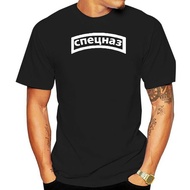 2024 Russian special forces Spetsnaz Cyrillic sweat proof polyester black top t-shirt