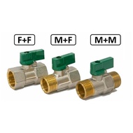 VIP Brass Mini Ball Valve 1/2" F/F M/F M/F