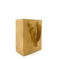 Sturdy classic plain paper shopping gift bag bag mini