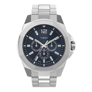 Timex TW2V43300 TREND ESSEX นาฬิกาข้อมือผู้ชาย สายสแตนเลส หน้าปัดสีน้ำเงิน