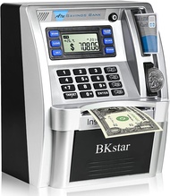2024 Upgraded ATM Piggy Bank for Real Money Kids Adults with Debit Card, Bill Feeder, Coin Recogniti