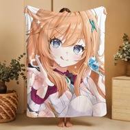 Genshin Impact Escoffier Blanket Throw Super Cosy Plush Living Room Sofa Couch Childish Birthday Gif
