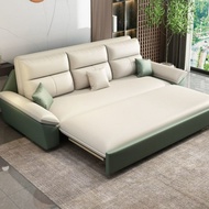 Multi functional sofa bed, foldable dual-purpose telescopic sliding bed, single person sofa