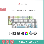 Ajazz AK992 Mechanical keyboard for RGB games, 100 keys, Bluetooth, hot swappable, wireless, 2.4G, USB, Tri-mode, suitable for gaming consoles, laptops, PCs