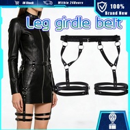 Gothic Accessories For Women Leg Harness Adjustable Gothic Punk Leather Cage Suspender Waist