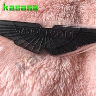 For Aston Martin DBX 707 Style Obsidian alloy metal material Body Stickers Black Logo Wing Rear Badg